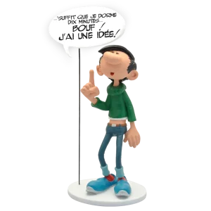FIGURINE GASTON J'AI UNE IDÉE COLLECTION BULLES