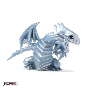 TIRELIRE DRAGON BLANC AUX YEUX BLEUS