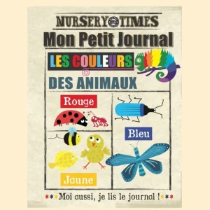 Petit journal en tissu- Les couleurs des animaux