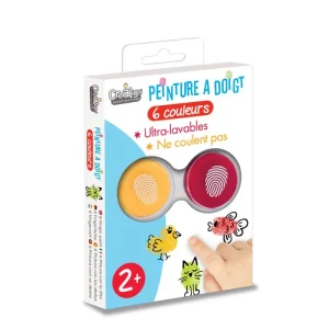 Peinture à doigt - 6 couleurs