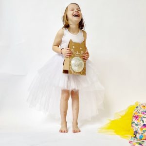 Tutu long rock blanc