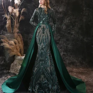 Robe de Princesse Femme Manche Longue