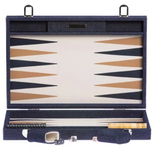 Backgammon Hector Saxe  - Jean's / Cuir - Grand