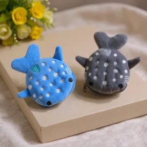 Mini Trousse Peluche Requin À Porte-Clés