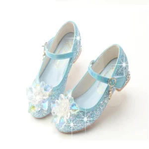 Chaussures Fille Paillettes Bleues