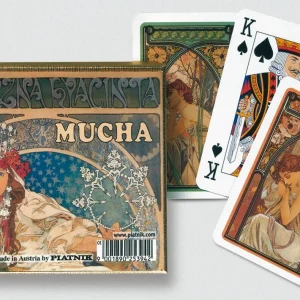 Coffret double Piatnik - Mucha - Hyacinta