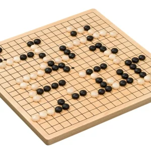Ensemble Go (Goban + pierres) - Plateau de jeu de Go en Bois de hêtre - 19 lignes