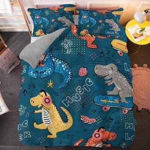 parure de lit dino train