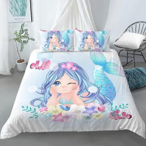 Housse de Couette Fille Sirène