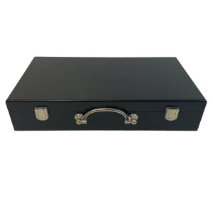 Mallette de poker en bois - Teinté Noir