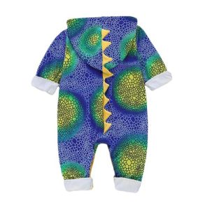 Pyjama Dinosaure  Bébé Bleu et Jaune