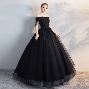 Robe de Princesse Noire Femme