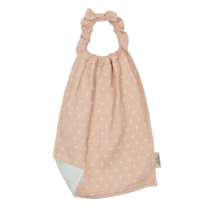 Serviette de cantine - Petits Cœurs Beige